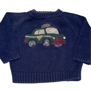 McKids navy sweater size 18 months taco can in duty graphic